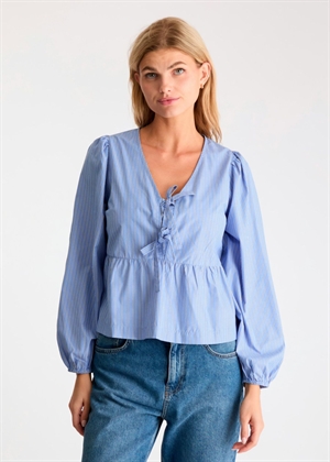 Esmee stripe bluse Blue Neo Noir 